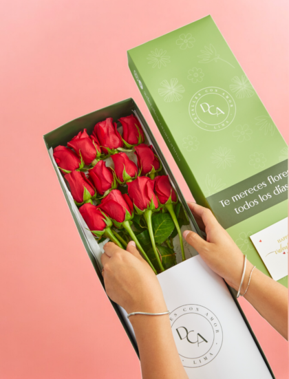 CAJA 12 ROSAS PREMIUM