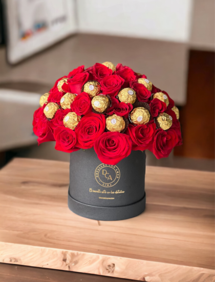 Box Rosas Premium Ferrero Rocher