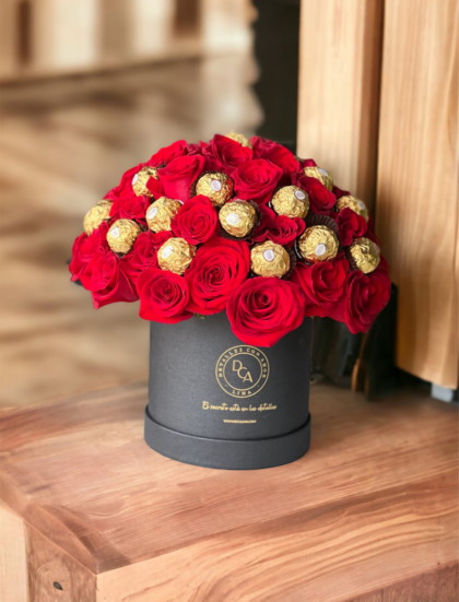 Box Rosas Premium Ferrero Rocher