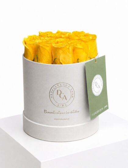 BOX 12 ROSAS AMARILLAS PREMIUM