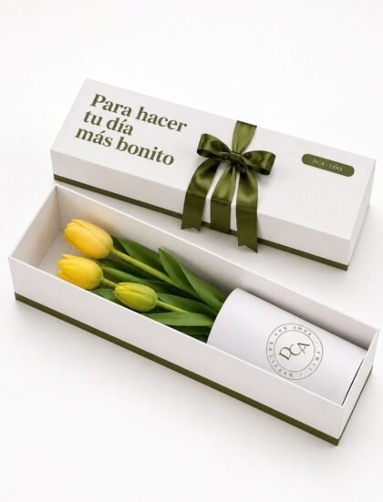 CAJA DE 3 TULIPANES PREMIUM