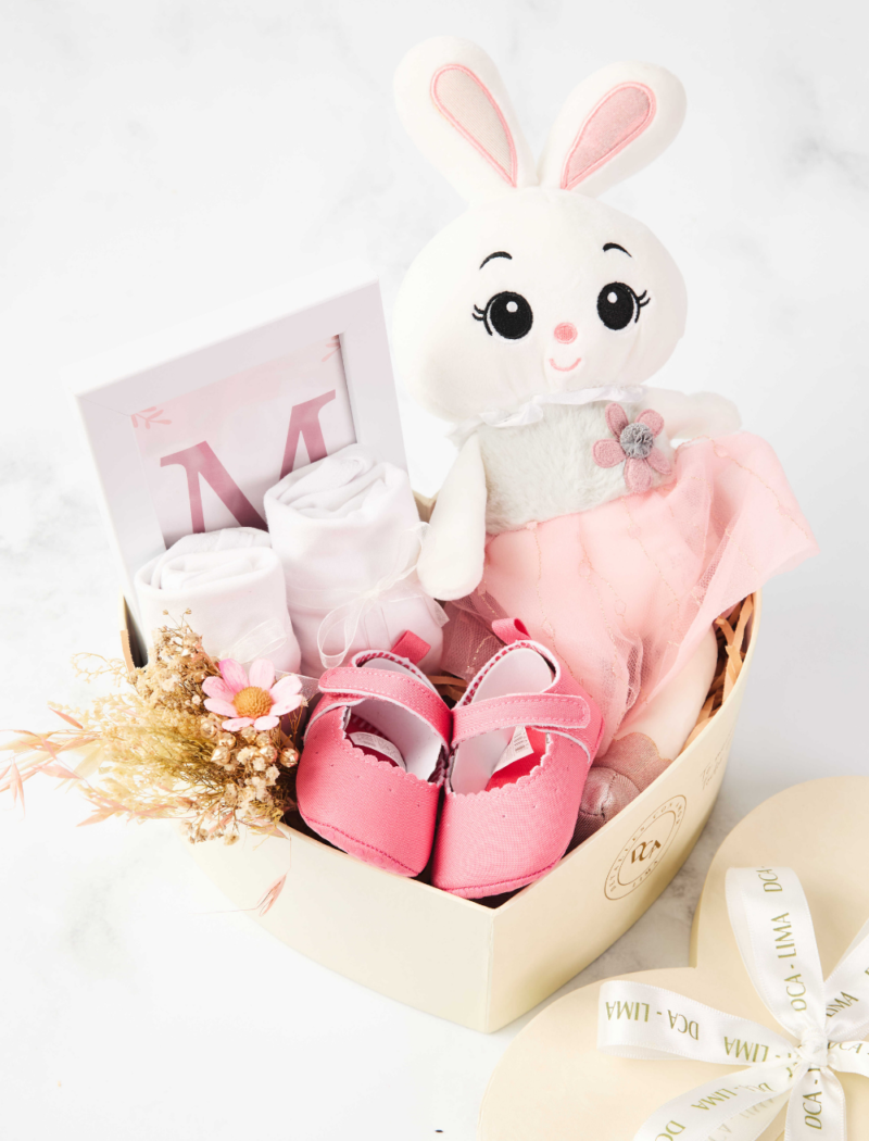 Giftbox Corazón Blanco Para Niña Bebé - Imagen 5