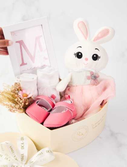 Giftbox Corazón Blanco Para Niña Bebé