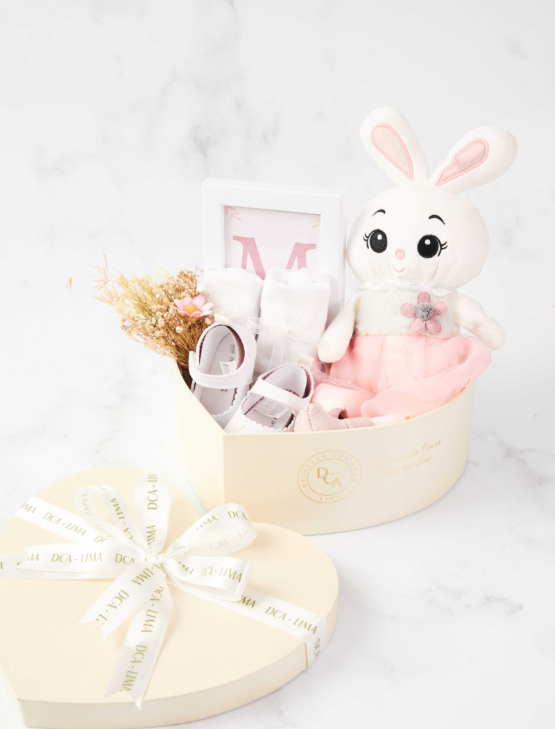 Giftbox Corazón Blanco Para Niña Bebé - Imagen 3