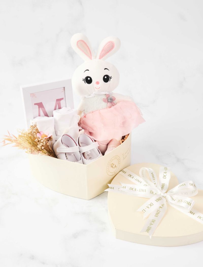 Giftbox Corazón Blanco Para Niña Bebé