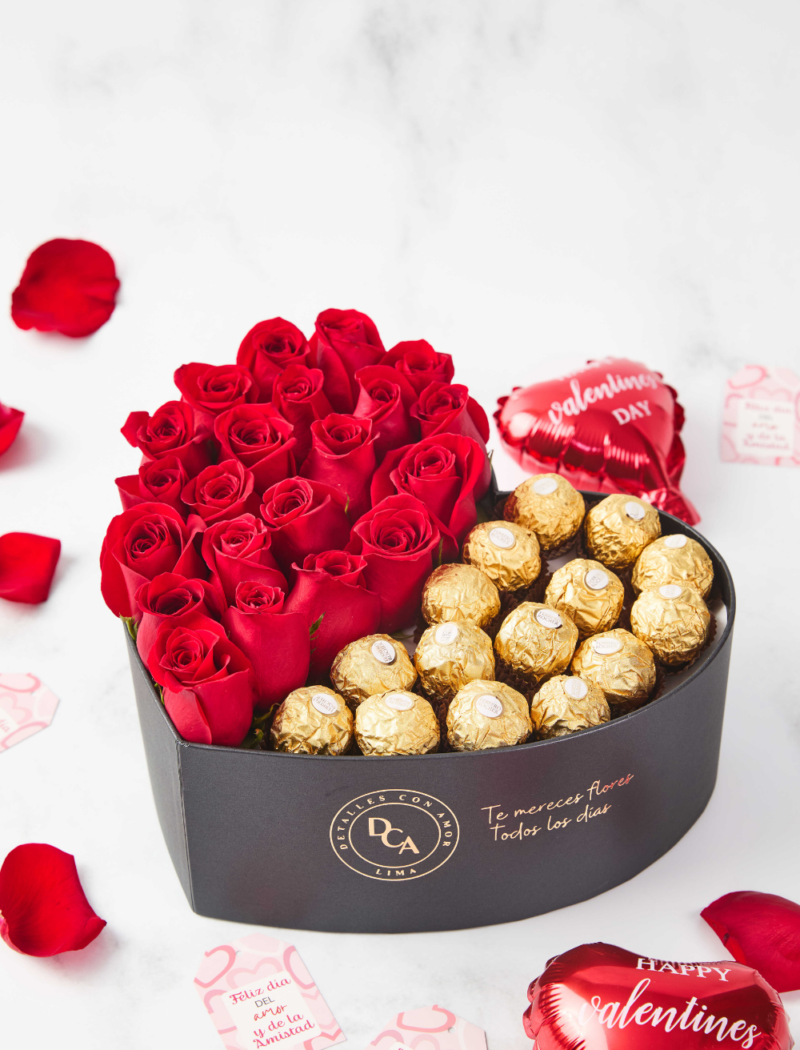 Box Corazón con Ferrero Rocher - Imagen 2