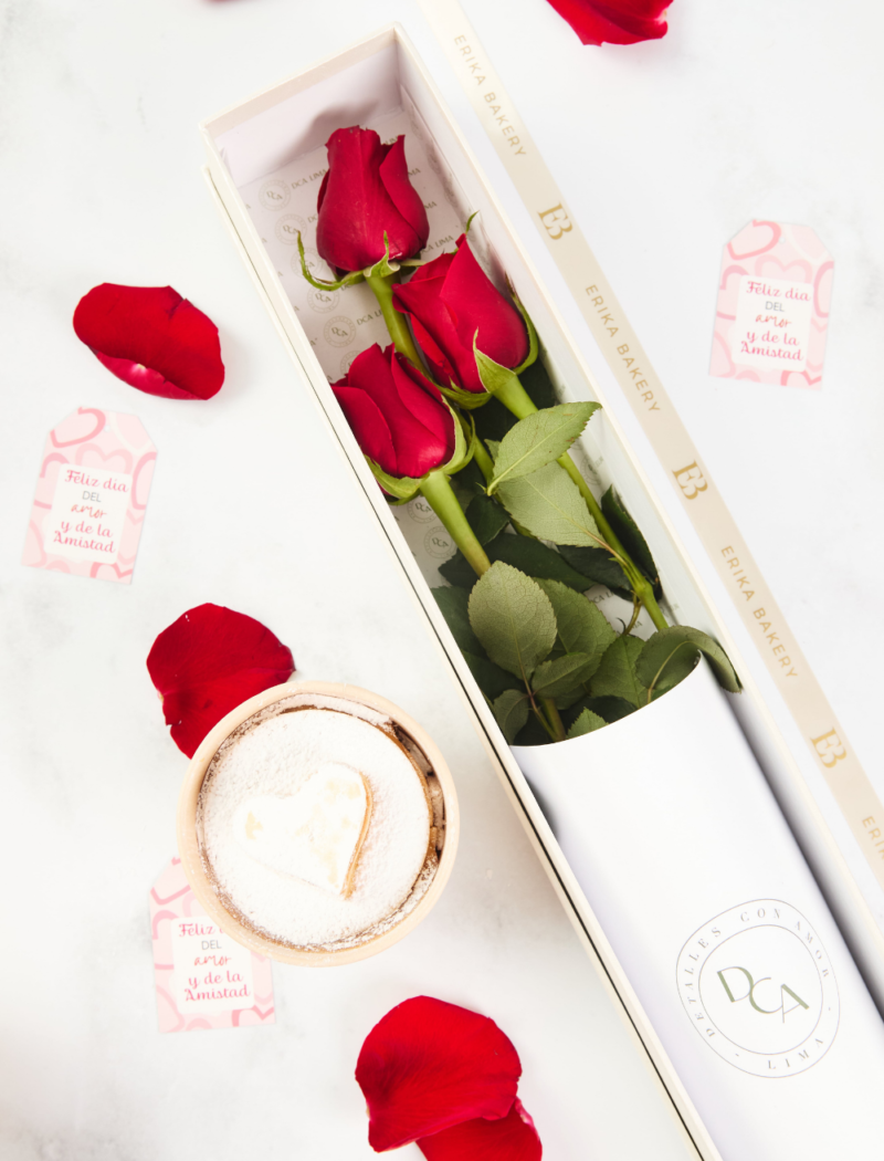 Pack Cuchareable Corazon Erika Bakery Y Rosas San Valentin