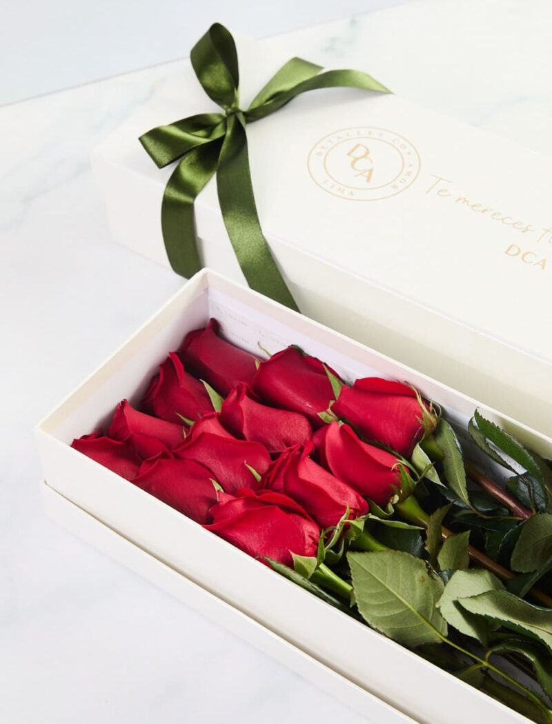 Caja 12 Rosas Rojas Día de la Madre - Imagen 3