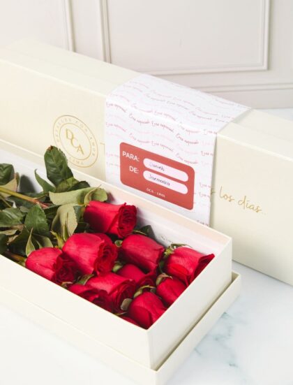 CAJA DCA 12 ROSAS PREMIUM SAN VALENTÍN