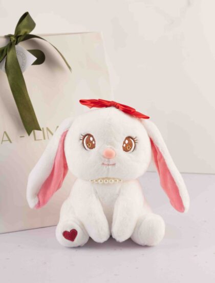 Peluche White Bunny