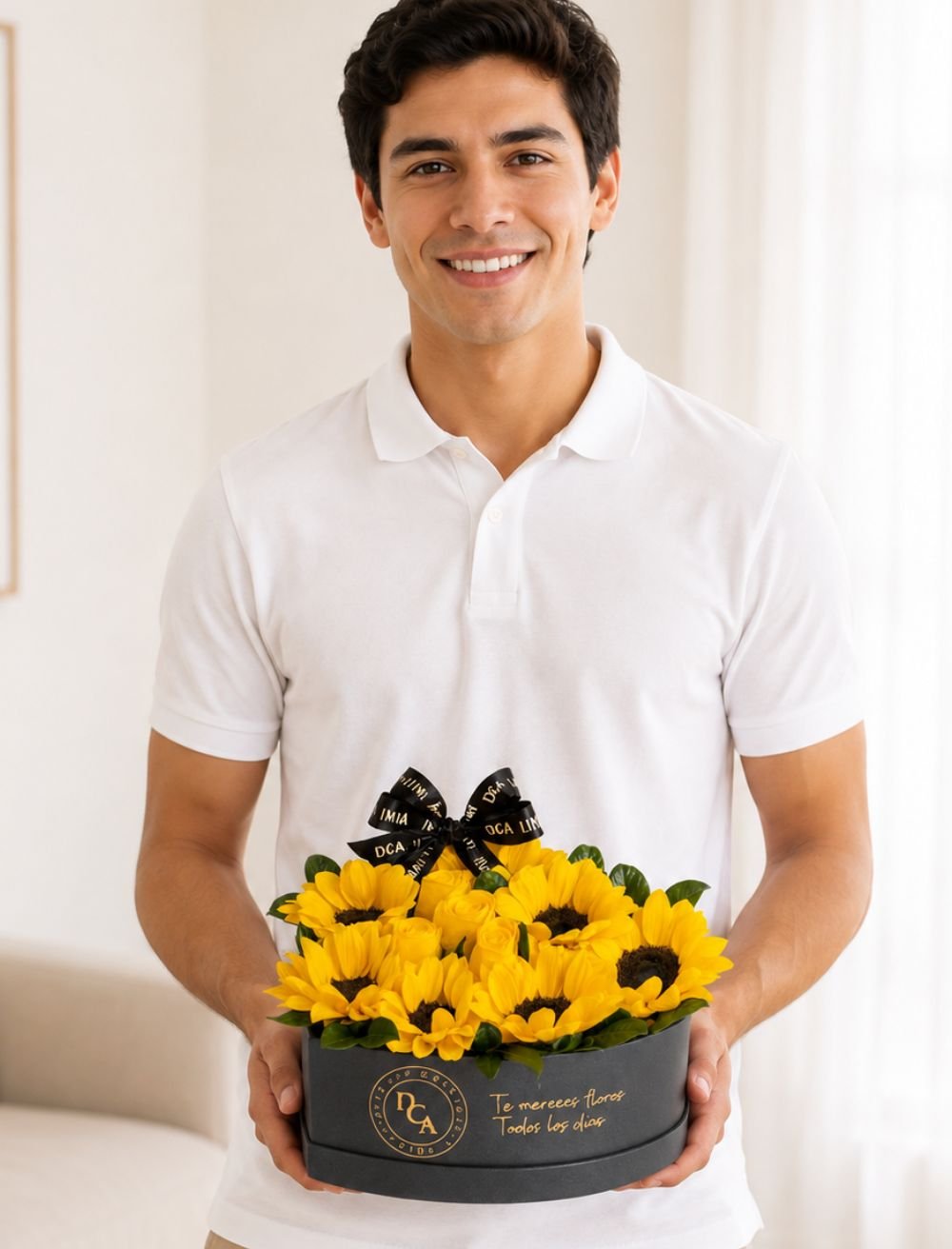 BOX CORAZÓN DE GIRASOLES - Imagen 2