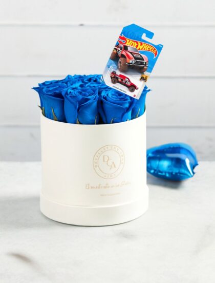 BOX VIP ROSAS AZUL NOVIO