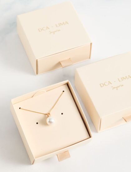 CADENA EN DIJE PERLA