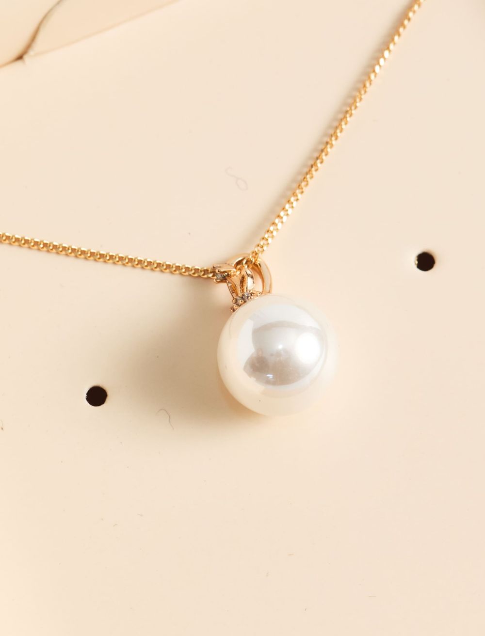 CADENA EN DIJE PERLA