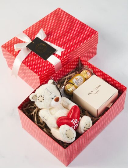 PACK OSITO Y ARETES SAN VALENTÍN