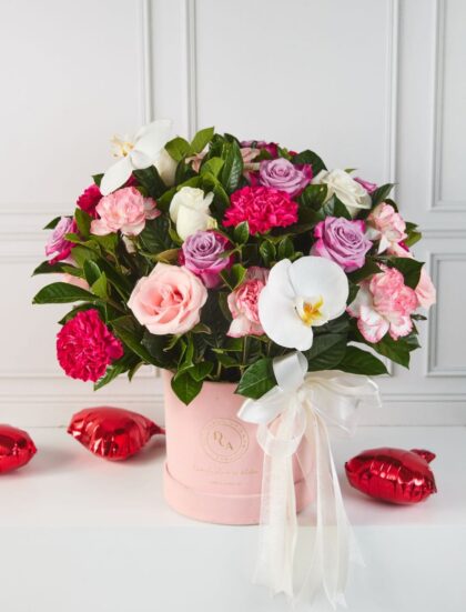 box mix rosas y orquideas san valentin