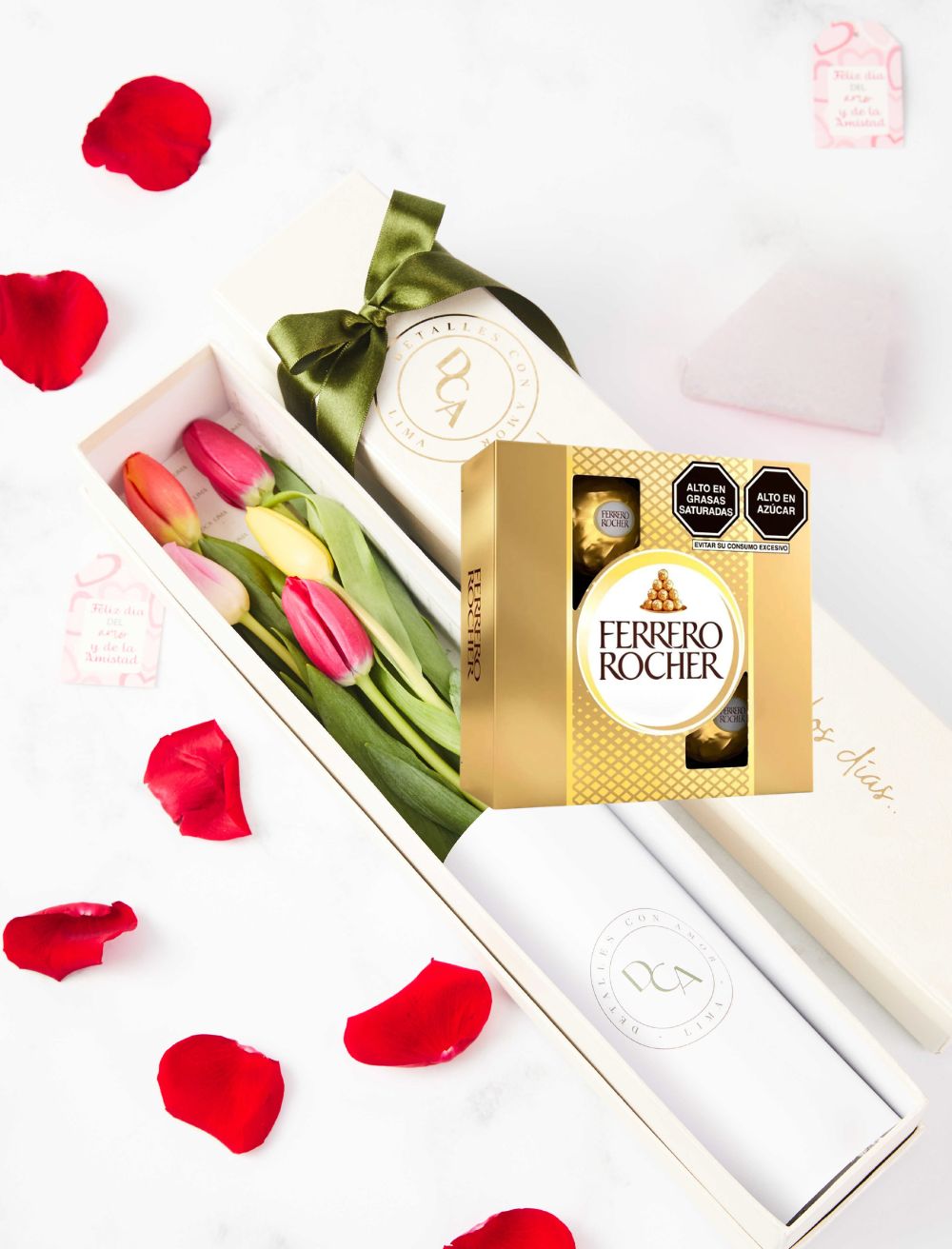 Caja Dca 5 Tulipanes + Ferrero Rocher