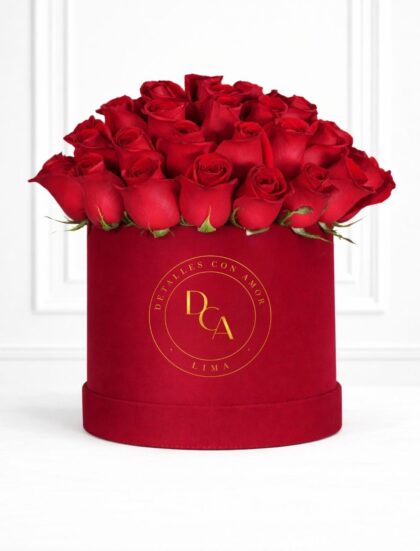 BOX PANA 50 ROSAS ROJAS